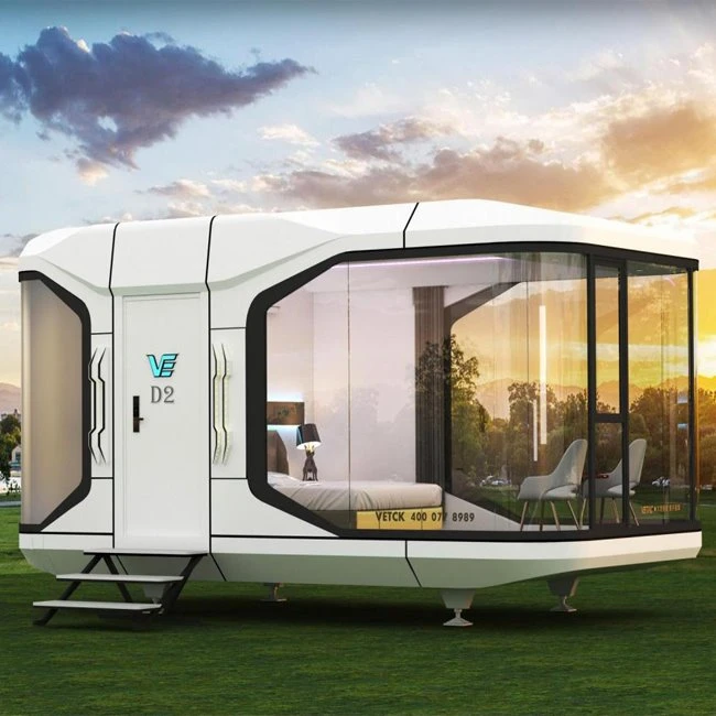 Luxusní vodotěsná modulární kapsle Glamping Tiny Small House